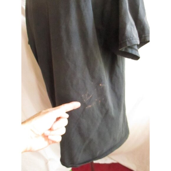 XL Black Hills South Dakota Graphic T-Shirt Hanes Heavyweight Cotton Black 90s - Picture 7 of 8